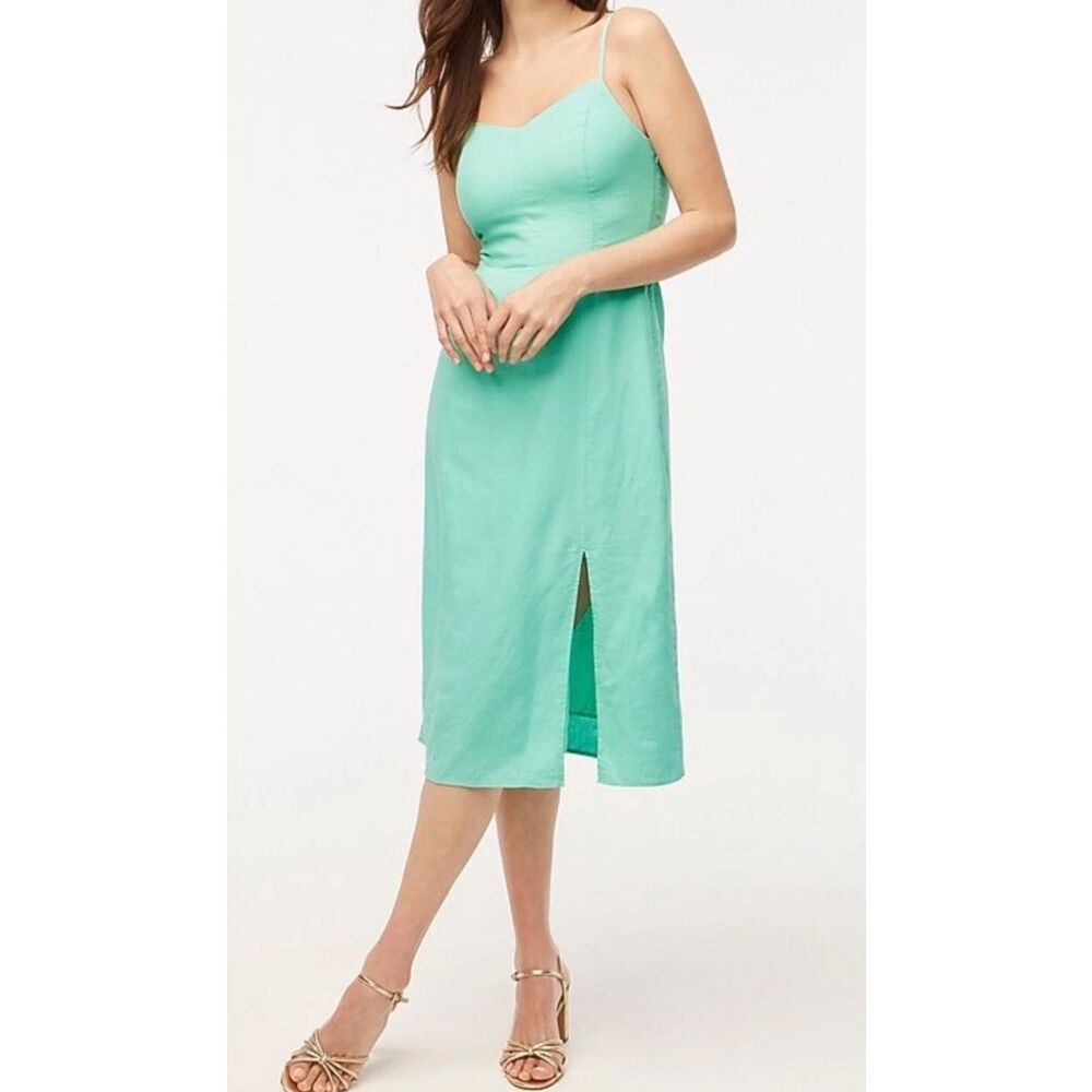 J. Crew Mint Green Midi Dress 4